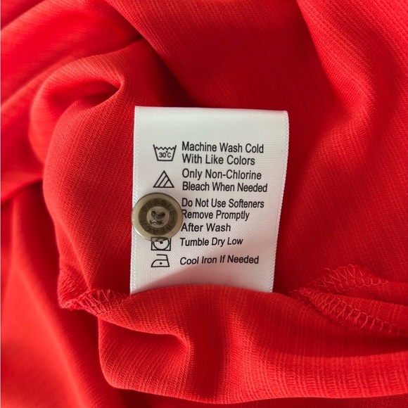 Pebble Beach Vibrant Orange Polo Shirt sz L Golf - Picture 7 of 10